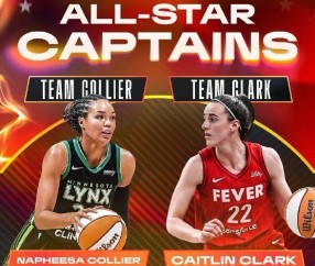 WNBA全明星先发出炉 凯特琳-克拉克蝉联票王
